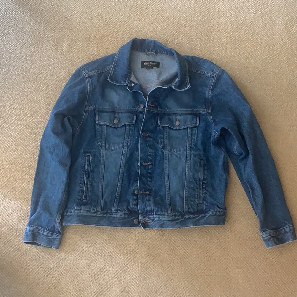 Eddie Bauer Jean Jacket Size XL. Rarely Worn.